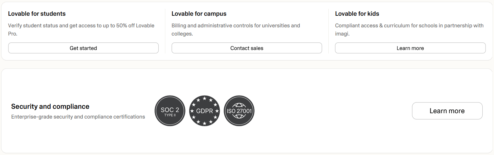 lovable pricing
